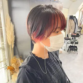 ショート カラー パーマ ヘアアレンジ メンズ キッズ ネイル マツエク・マツパ 大人スタイル 太田のヘアスタイル