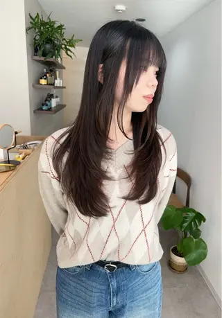 ロング カラー 韓国レイヤー/ハイ トーン/優太のヘアスタイル