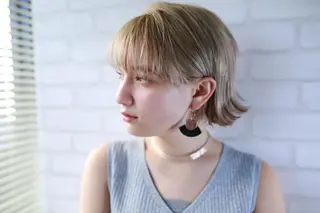 ミディアム カラー パーマ ヘアアレンジ 大久保寿高✨ なりたい色を叶える✨のヘアスタイル