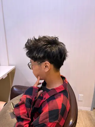 パーマ メンズ 上川畑 つかさのヘアスタイル