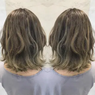 ミディアム カラー 重政 和樹のヘアスタイル