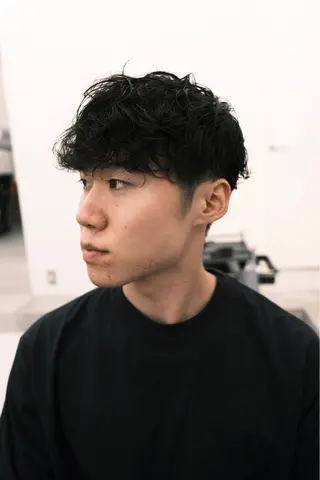 ショート パーマ メンズ メンズショート /梶本秀亮のヘアスタイル