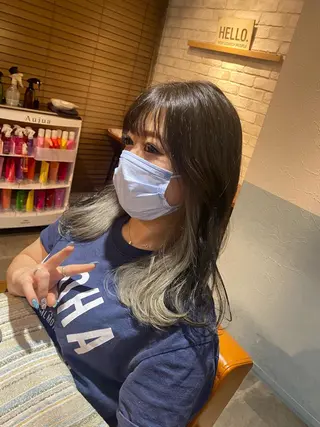 カラー 🐻結んで可愛い hair EMI🐻のヘアスタイル