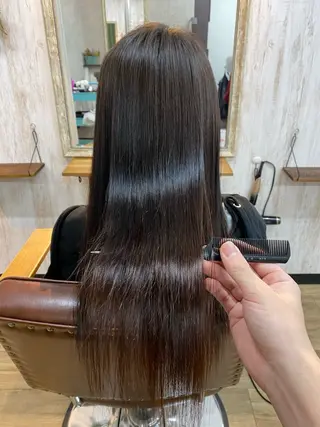 ロング 🫧‪縮毛矯正 かとうよしき🫧のヘアスタイル