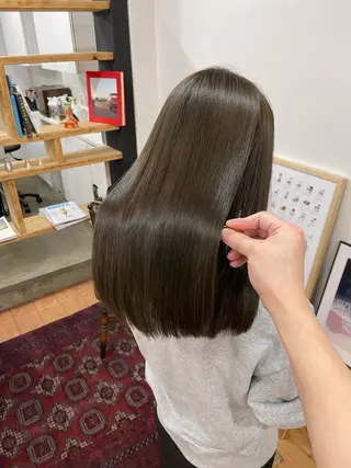 ミディアム カラー 髪質改善/髪質改善 ストレート特化　稲吉のヘアスタイル