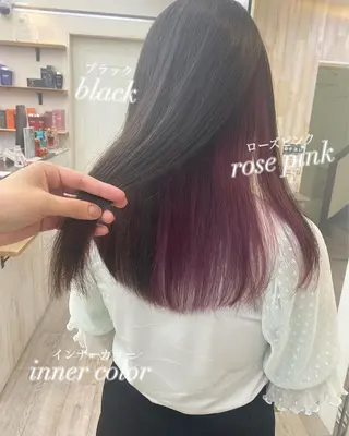 ロング カラー ☀️透明感color KURO☀️のヘアスタイル