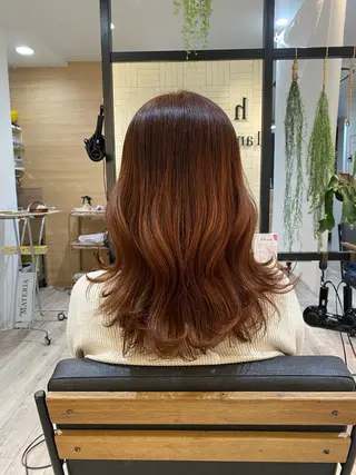 セミロング カラー h Blanche 丸山 稚葉のヘアスタイル
