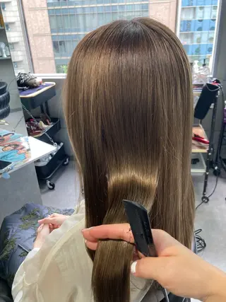 ロング 髪質改善☺︎縮毛矯正 ふじい まりんのヘアスタイル