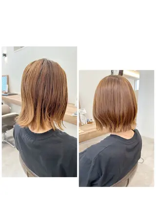 ミディアム やまこし 美裕樹のヘアスタイル