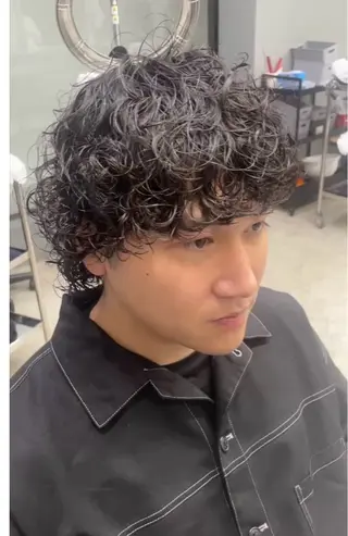 ミディアム メンズ メンズ専門サロン wokeのヘアスタイル