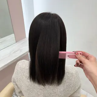 ミディアム 艶カラー/ブリーチ なし/ASUMI🎀のヘアスタイル