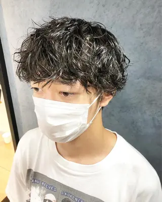 パーマ ヘアアレンジ メンズ メンズ特化✂️栗原 侑也のヘアスタイル