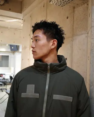 ショート パーマ 宮崎 恵多のヘアスタイル