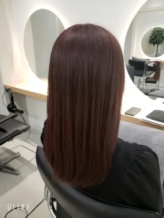 セミロング 透明感カラー×髪質改 善✨️町田築✨️のヘアスタイル