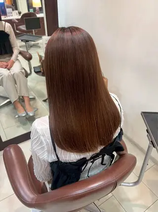 ロング 田中 月菜/副店長のヘアスタイル