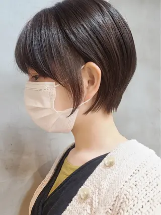 ショート カラー パーマ ヘアアレンジ ショートヘア原宿 fifth コシのヘアスタイル