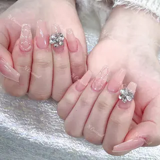 ネイル 長いだし/スカルプ/ パラシェルN.oneのネイルデザイン