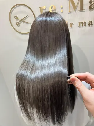 ロング カラー ヘアアレンジ キッズ 横浜関内髪質改善 re:Magoのヘアスタイル