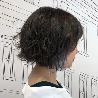 ミディアム カラー TOMOKA 艶髪/透明感カラーのヘアスタイル