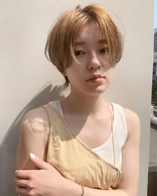 ショート カラー パーマ ヘアアレンジ メンズ キッズ ネイル マツエク・マツパ ウルフレイヤーカット /チヒロのヘアスタイル