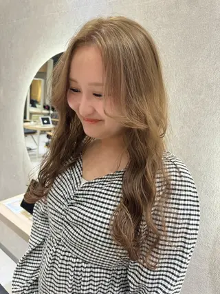 ロング カラー 透明感カラー ボブ ミディアム 齊木勇人のヘアスタイル