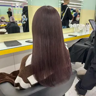 セミロング カラー ヘアアレンジ mai🍑暖色カラー /レイヤー💖のヘアスタイル