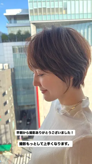 ショート 大人ショート特化/ カットモデル/表参道のヘアスタイル