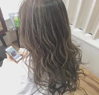 セミロング カラー MIZUHO / ダブルカラー髪質改善のヘアスタイル