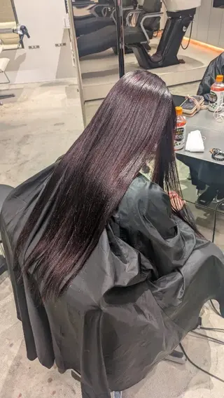 カラー 縮毛矯正💕艶カラー 金川萌萌のヘアスタイル