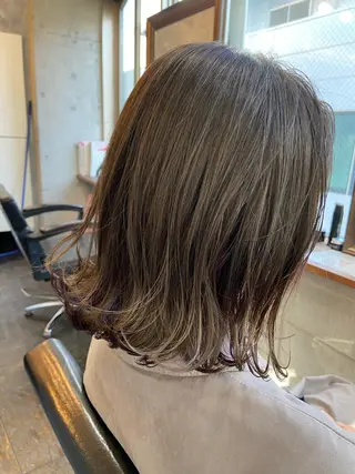 ミディアム 川端 康介のヘアスタイル