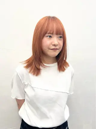 セミロング カラー HARU//原宿🤍 リピート率NO.1のヘアスタイル