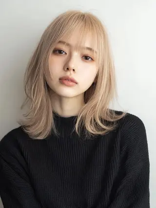 ミディアム カラー ❄️透明感カラー❄️ メンズ✂️TOWAのヘアスタイル