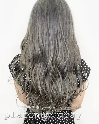 ロング ☀️透明感color KURO☀️のヘアスタイル