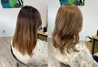 セミロング 髪質改善 髪質改善カラーゆうひのヘアスタイル