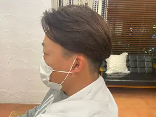 ショート カラー パーマ メンズ 艶髪🪄透明感カラー 井戸大喜のヘアスタイル