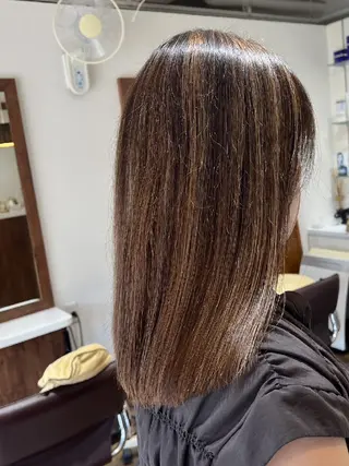 ミディアム カラー 髪質改善✨酸性ストレ ート特化店Youjiのヘアスタイル