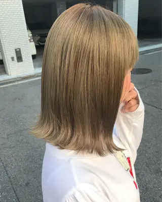 ミディアム カラー 🧡色落ちまで2度綺 麗なカラー🧡ヨシキのヘアスタイル