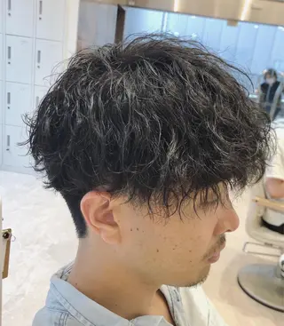 ショート パーマ メンズ 小林 優太　メンズパーマ✨のヘアスタイル