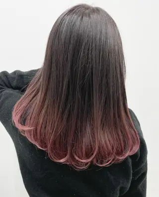 ミディアム カラー 🦄インナーカラー 🦄貫井彩花のヘアスタイル
