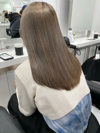 ロング カラー 𓏸レイヤー髪質改善 透けカラーカノン🫧のヘアスタイル