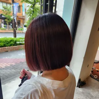 ショート カラー ハヤシ マユ ✂ 府中美容室のヘアスタイル