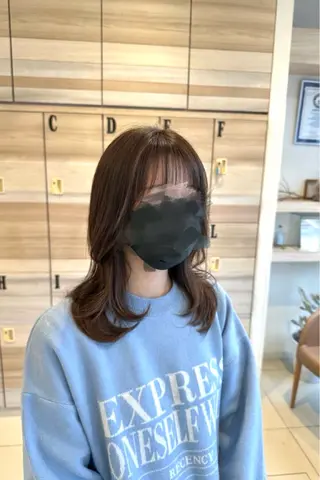 ミディアム カラー 🪡カットモデル 募集中🪡 辻田柚のヘアスタイル