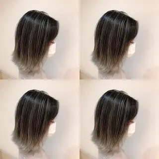 ミディアム カラー レイヤー×髪質改善 マネージャー安藤光司のヘアスタイル