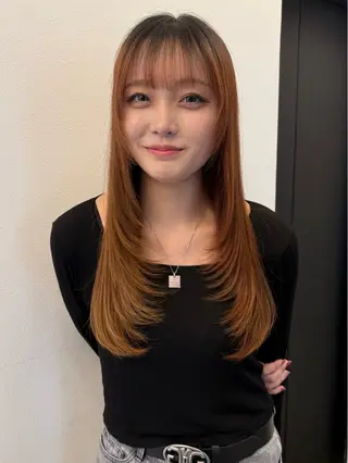 ロング きむらさくら/透明感 /レイヤーカットのヘアスタイル