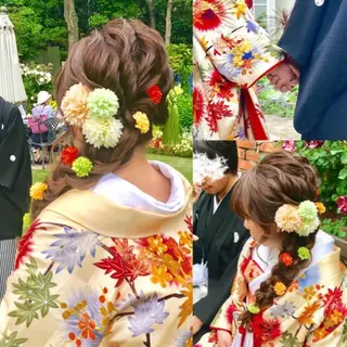 ロング ヘアアレンジ 池田 景子のヘアスタイル