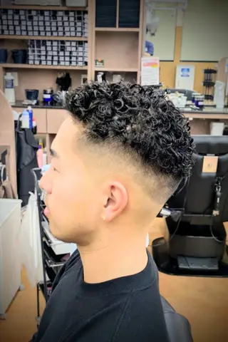 パーマ ショート 理容プラージュ燕三条 福井のヘアスタイル