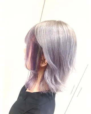 ミディアム カラー 💓シールエクステ ルミエールのヘアスタイル