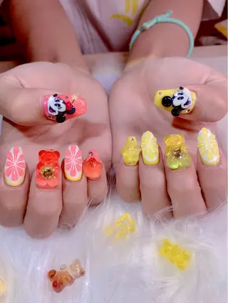 ネイル 3Dアートネイル💗 都築レナのネイルデザイン