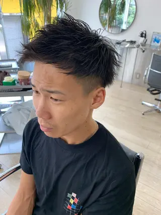 ショート メンズ 西村あきや トレンド韓国ヘアのヘアスタイル