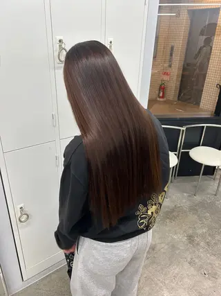 ロング ハルカ 透明感カラー 美髪縮毛矯正🥣のヘアスタイル
